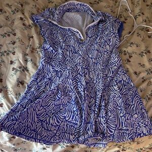 Lilly Pulitzer Blue and White Mini Dress